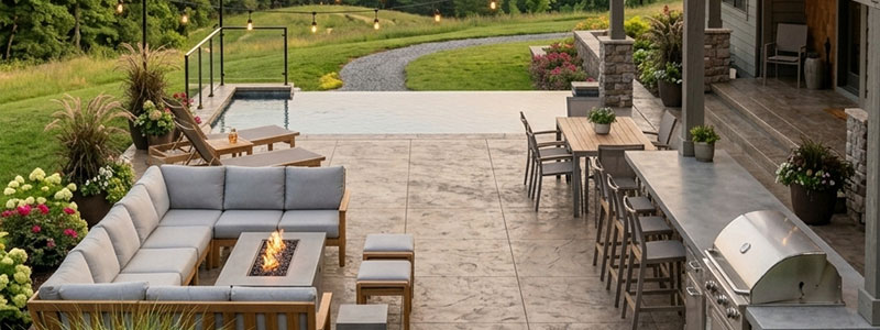 Concrete Patios & Outdoor Living Spaces